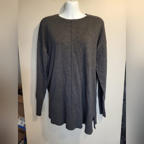 Laura Charcoal Knit Sweater, Size Small - Picture 1 of 4